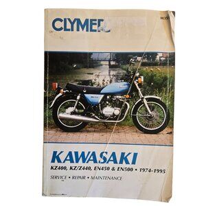 Clymer Kawasaki Motorcycle KZ400 KZ440 EN450 EN500 Repair Manual